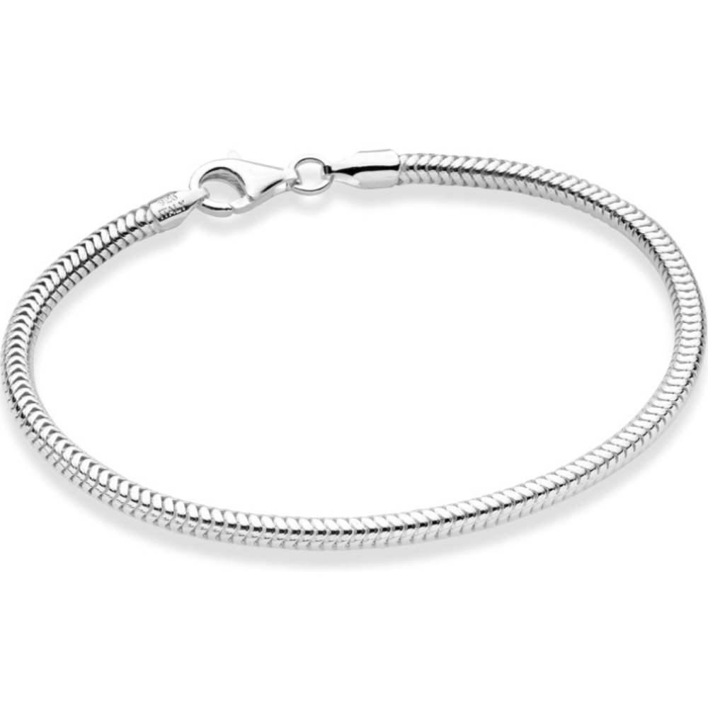 ~925 Sterling Silver Italian 3mm Snake Chain Bracelet~